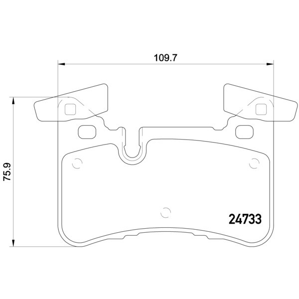 Слика на плочки A.B.S. BREMBO P50110 за Mercedes C-class Estate (s204) C 63 AMG (204.277) - 487 коњи бензин