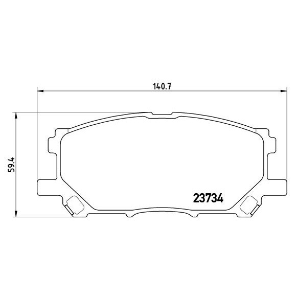 Слика на плочки A.B.S. BREMBO P83067 за Lexus RX (MCU) 350 AWD - 276 коњи бензин