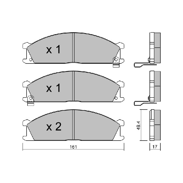 Слика на Плочки AISIN BPNI-1912