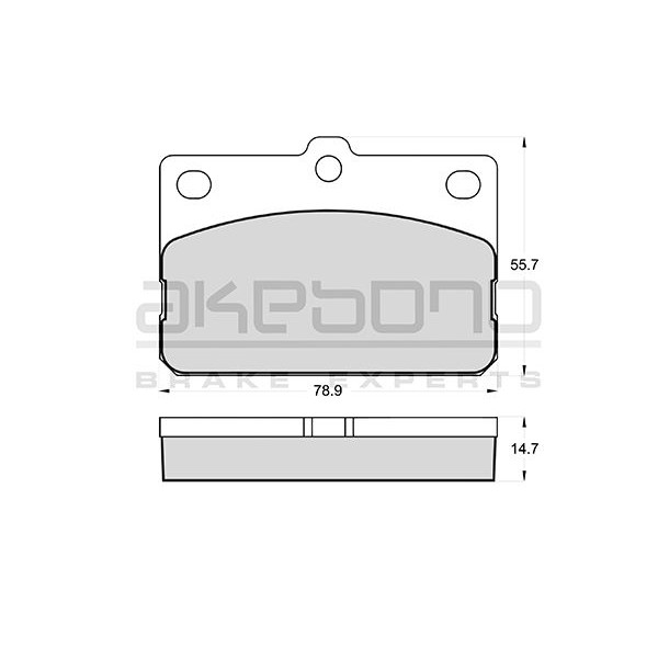 Слика на Плочки AKEBONO PREMIUM AN-023KE