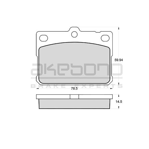 Слика на Плочки AKEBONO PREMIUM AN-038KE