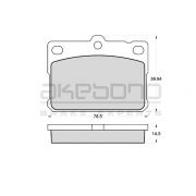 Слика 1 $на Плочки AKEBONO PREMIUM AN-038KE