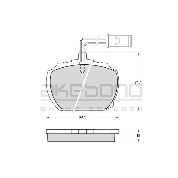 Слика на Плочки AKEBONO PREMIUM AN-3994KE