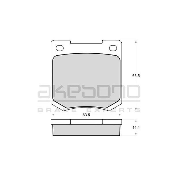 Слика на Плочки AKEBONO PREMIUM AN-4159KE