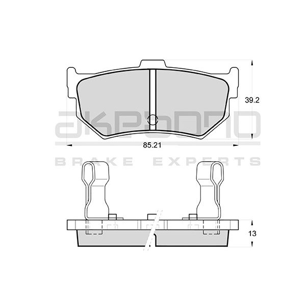 Слика на Плочки AKEBONO Standard AN-285WK