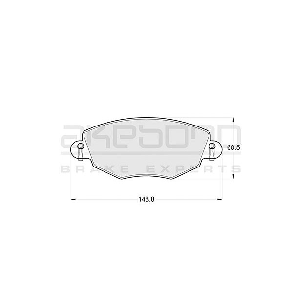 Слика на плочки AKEBONO Standard AN-4009K за Ford Mondeo 3 Estate (BWY) 2.0 16V DI / TDDi / TDCi - 90 коњи дизел