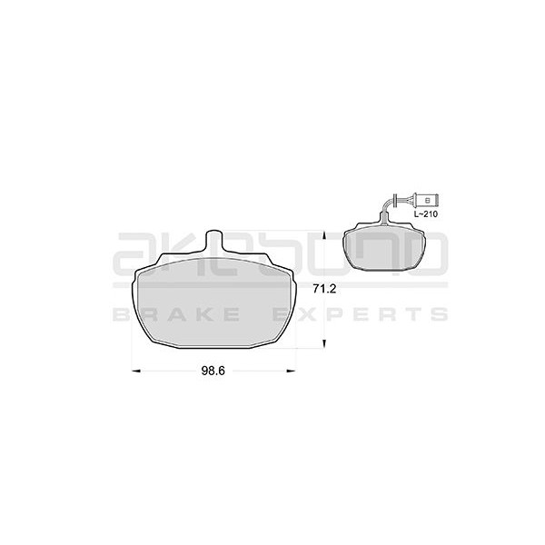 Слика на Плочки AKEBONO Standard AN-4154WK