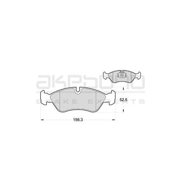 Слика на плочки AKEBONO Standard AN-4763K за Opel Astra F Estate 2.0 i 16V - 150 коњи бензин