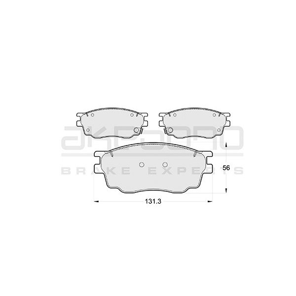 Слика на Плочки AKEBONO Standard AN-680WK