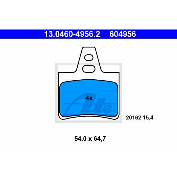 Слика на плочки ATE 13.0460-4956.2 за Citroen Xantia X2 2.0 HDI 109 - 109 коњи дизел