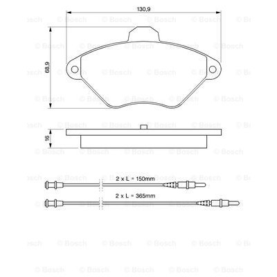 Слика на плочки BOSCH 0 986 424 278 за Citroen Xantia X1 1.9 Turbo D - 90 коњи дизел