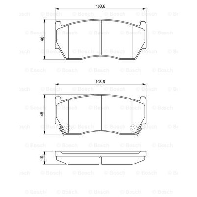 Слика на плочки BOSCH 0 986 424 369 за Nissan Almera  (N15) 1.4 GX,LX - 75 коњи бензин