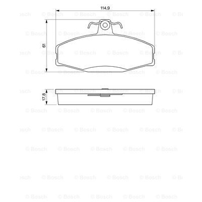 Слика на плочки BOSCH 0 986 424 373 за Skoda Favorit Forman (785) 1.3 (135 E) - 54 коњи бензин