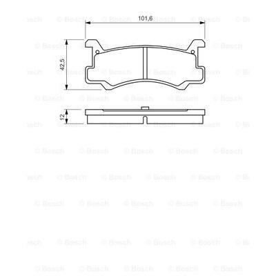 Слика на плочки BOSCH 0 986 460 080 за Mazda 323 Hatchback (BF) 1.6 GT Turbo 4WD (BF2) - 140 коњи бензин