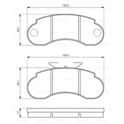 Слика на плочки BOSCH 0 986 460 947 за камион MAN G 90 9.150 FOC - 150 коњи дизел