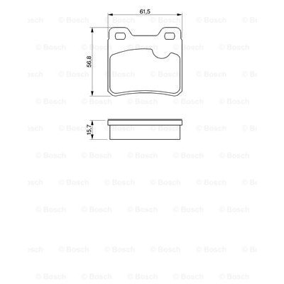 Слика на плочки BOSCH 0 986 460 955 за Opel Astra F Estate 2.0 i 16V - 150 коњи бензин