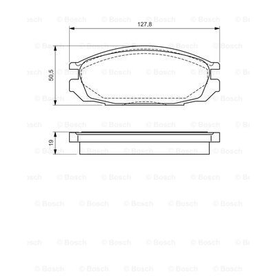 Слика на плочки BOSCH 0 986 461 133 за Nissan Patrol Hardtop (K260) 4.2 - 175 коњи бензин