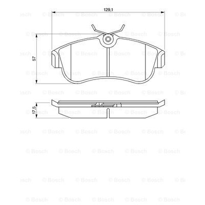 Слика на плочки BOSCH 0 986 461 147 за Nissan Pulsar Hatchback (N16) 1.5 - 98 коњи бензин