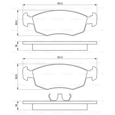 Слика на плочки BOSCH 0 986 469 070 за Ford Granada MK 3 Estate (gge) 2.4 i - 125 коњи бензин