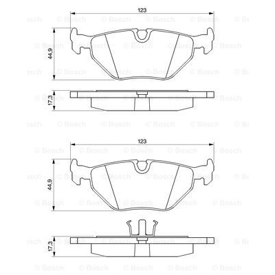 Слика на плочки BOSCH 0 986 469 960 за BMW 3 Coupe E30 M3 2.3 - 215 коњи бензин