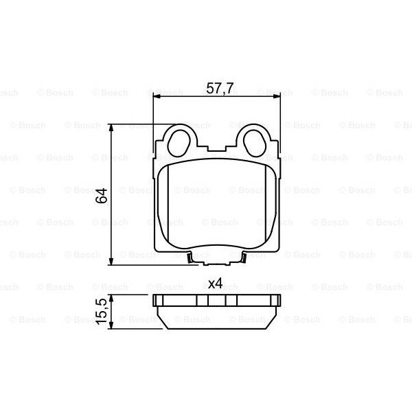 Слика на плочки BOSCH 0 986 494 231 за Lexus GS Saloon (JZS160) 300 - 219 коњи бензин