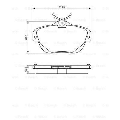 Слика на плочки BOSCH 0 986 494 243 за Citroen C6 Sedan 3.0 V6 - 211 коњи бензин