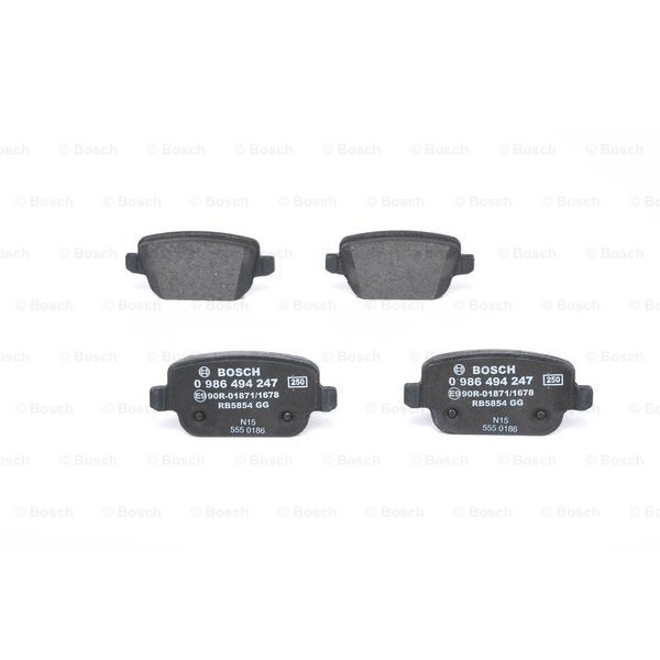 Слика на плочки BOSCH 0 986 494 247 за Ford Mondeo 4 Saloon 2.5 - 220 коњи бензин