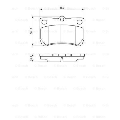 Слика на плочки BOSCH 0 986 494 253 за Lexus GS Saloon (GWS,GRS,UZS) 350 AWD - 307 коњи бензин