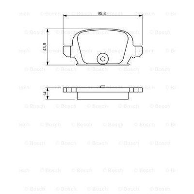 Слика на плочки BOSCH 0 986 494 340 за Opel Tigra TwinTop 1.8 - 125 коњи бензин