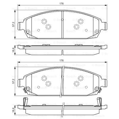 Слика на плочки BOSCH 0 986 494 370 за Jeep Commander 4.7 V8 4x4 - 231 коњи бензин