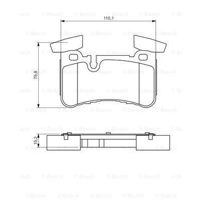 Слика на плочки BOSCH 0 986 494 411 за Mercedes C-class Estate (s204) C 63 AMG (204.277) - 487 коњи бензин