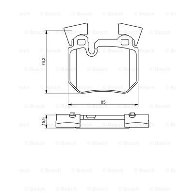 Слика на плочки BOSCH 0 986 494 421 за BMW 1 Cabrio E88 135 i - 306 коњи бензин