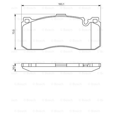 Слика на плочки BOSCH 0 986 494 428 за BMW 3 Coupe E92 320 d - 184 коњи дизел