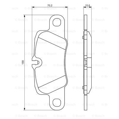 Слика на плочки BOSCH 0 986 494 431 за Porsche Panamera (970) 4.8 GTS - 440 коњи бензин