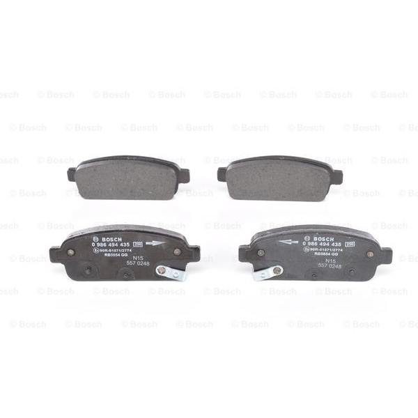 Слика на плочки BOSCH 0 986 494 435 за Opel Zafira (P12) 1.4 - 140 коњи бензин