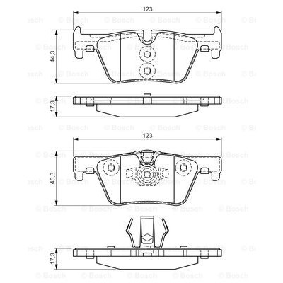 Слика на плочки BOSCH 0 986 494 554 за BMW 3 Gran Turismo F34 325 d - 211 коњи дизел