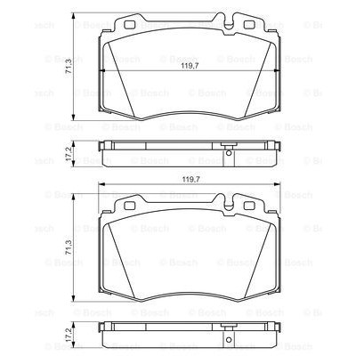 Слика на плочки BOSCH 0 986 494 576 за Mercedes CLK Convertible (a209) CLK 350 (209.456) - 272 коњи бензин