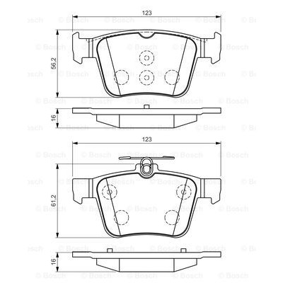 Слика на плочки BOSCH 0 986 494 658 за Audi TT (FV3) 2.0 TFSI - 230 коњи бензин