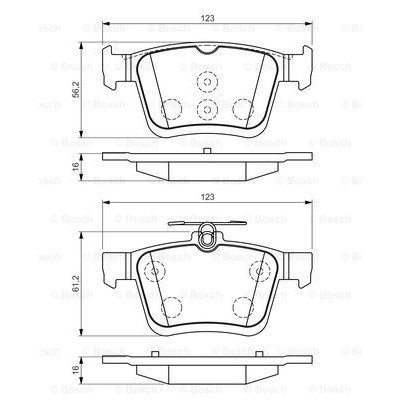 Слика на плочки BOSCH 0 986 494 659 за VW Golf 7 (5G1) 2.0 R 4motion - 300 коњи бензин