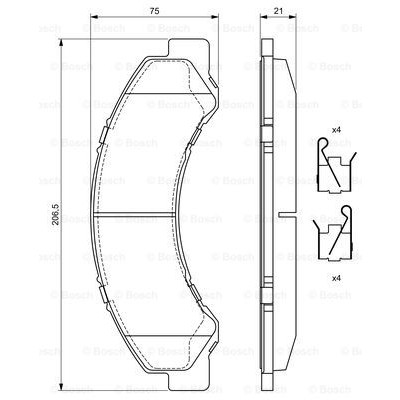 Слика на Плочки BOSCH 0 986 494 677