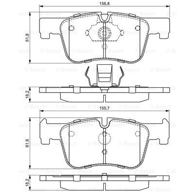 Слика на плочки BOSCH 0 986 494 689 за BMW 1 F21 120 d xDrive - 200 коњи дизел