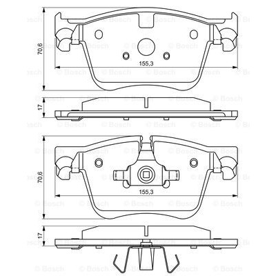 Слика на плочки BOSCH 0 986 494 696 за Citroen C4 Grand Picasso 2 1.2 THP 130 - 130 коњи бензин