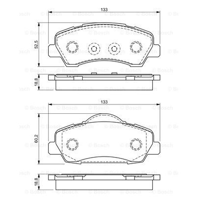 Слика на плочки BOSCH 0 986 494 713 за Peugeot 308 (T9) 1.6 HDi - 115 коњи дизел