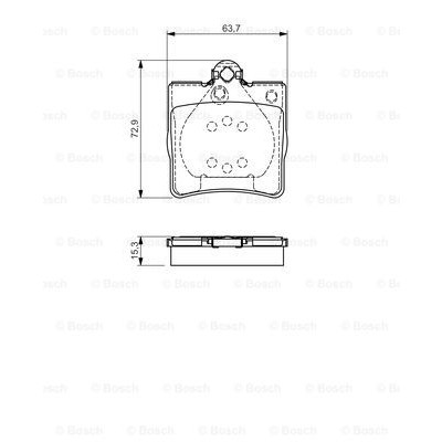 Слика на плочки BOSCH 0 986 495 080 за Mercedes CLC-class (cl203) CLC 200 CDI (203.707) - 122 коњи дизел