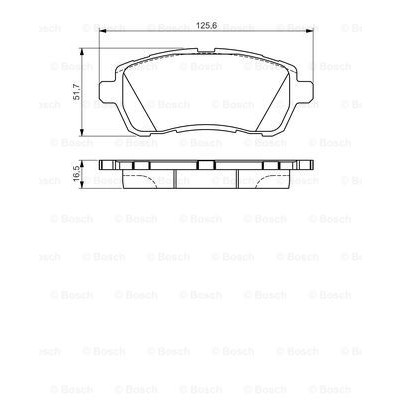 Слика на плочки BOSCH 0 986 495 108 за Ford Fiesta 6 1.4 TDCi - 68 коњи дизел