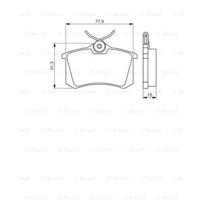 Слика на плочки BOSCH 0 986 495 226 за VW Corrado (53i) 1.8 16V - 136 коњи бензин