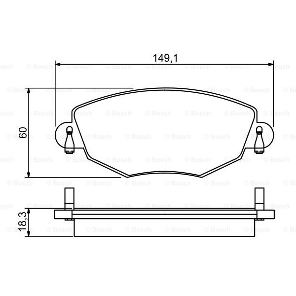 Слика на плочки BOSCH 0 986 495 230 за Ford Mondeo 3 Estate (BWY) 2.0 16V - 146 коњи бензин