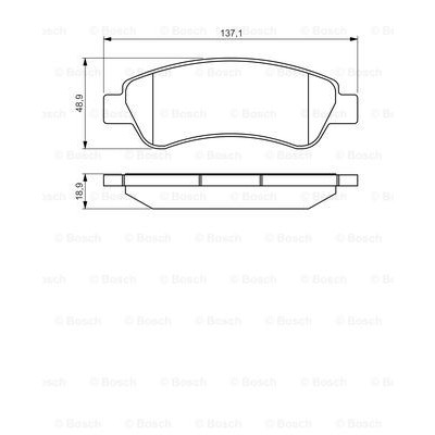 Слика на плочки BOSCH 0 986 495 254 за Fiat Ducato BOX 250 115 Multijet 2,0 D - 116 коњи дизел