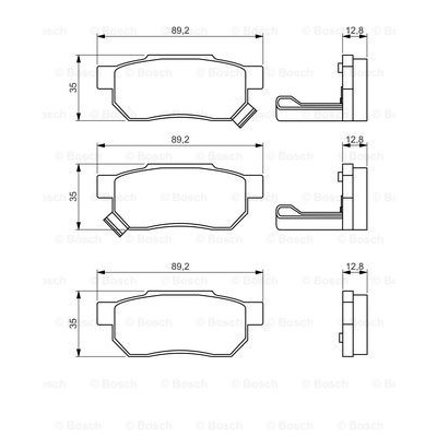 Слика на плочки BOSCH 0 986 495 256 за Rover 45 Saloon (RT) 1.8 - 117 коњи бензин