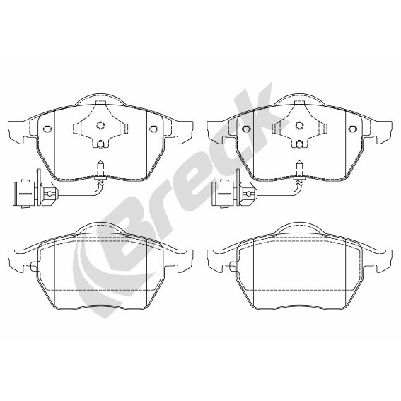 Слика на плочки BRECK 20676 00 701 10 за Audi A6 Avant (4A, C4) 2.6 - 150 коњи бензин